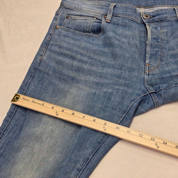 G Star Raw 3301 Slim Fit Men's Jeans Medium Wash Button Fly Size 34x30 - Picture 8 of 16